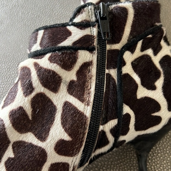 Leather and fur booties from Saks. - Picture 4 of 5